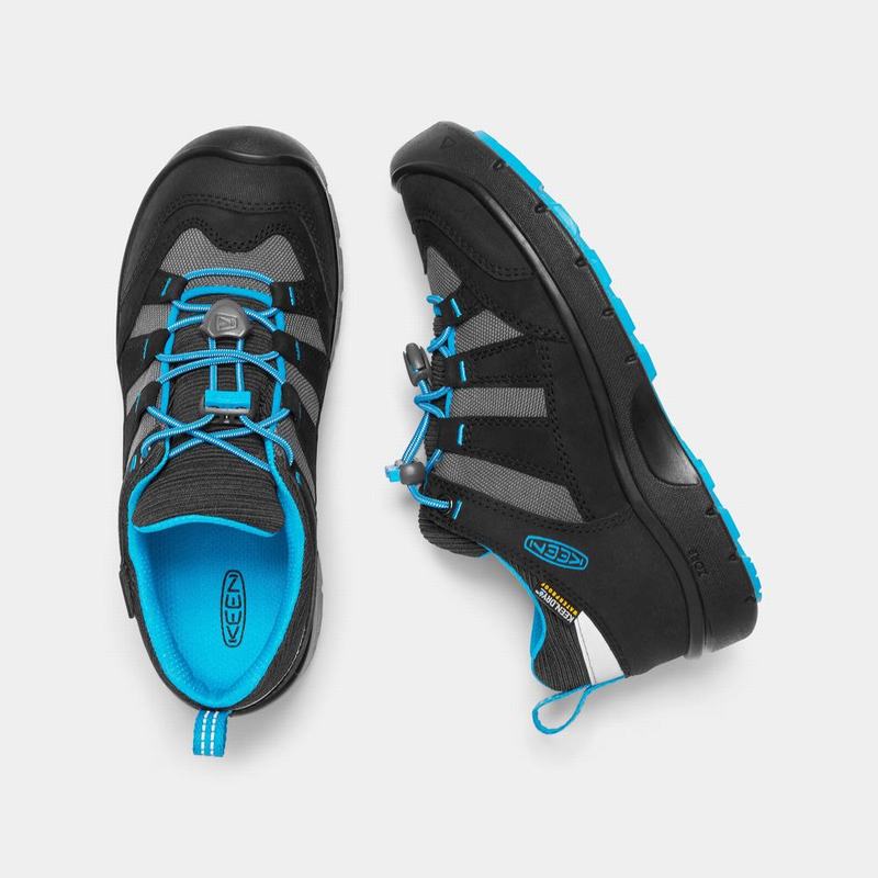 Keen Hikeport Waterproof Kids Sneakers Black/Blue NZ Sale (8102-GIHEP)